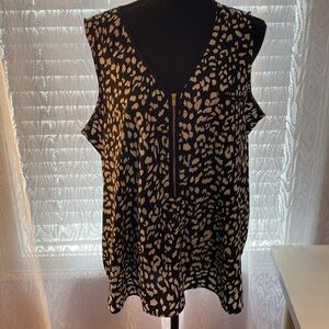 Black and white Spotted Blouse Tanktop